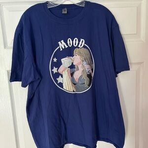 Gildan Mood TShirt Jenni Rivera Mood Royal Blue Size 2XL 100% Cotton